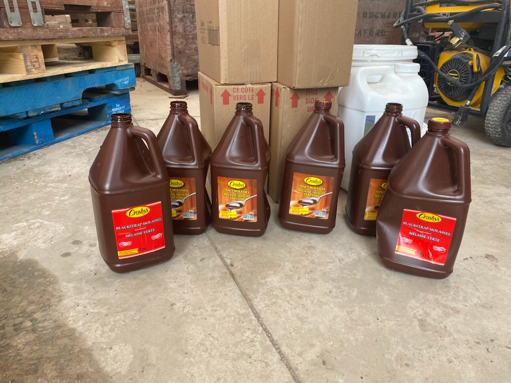 Molasses to help protect the buds from frost