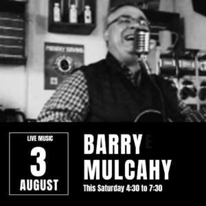 Barry Mulcahy at Spirit Tree on August 3
