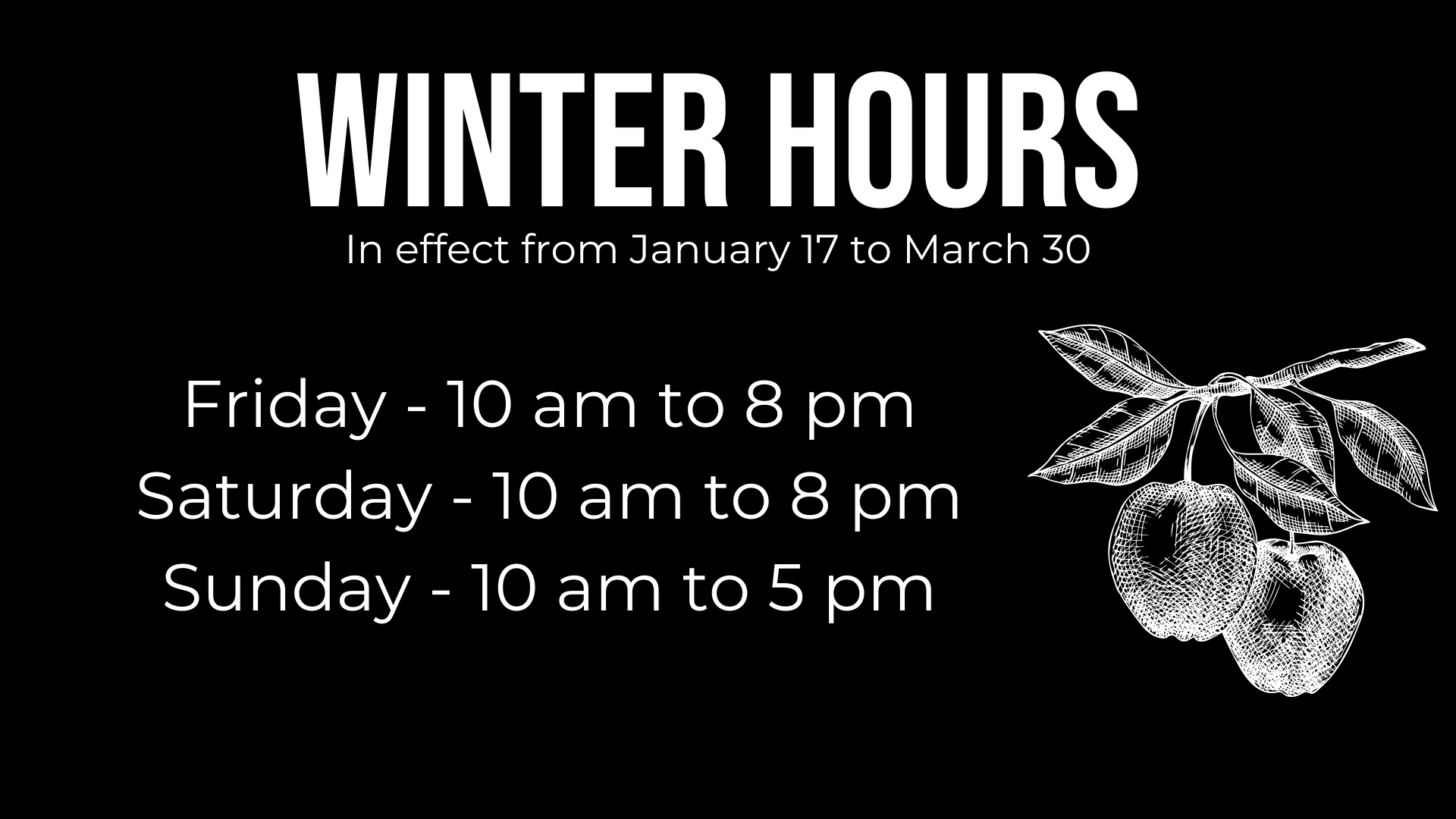 Winter hours