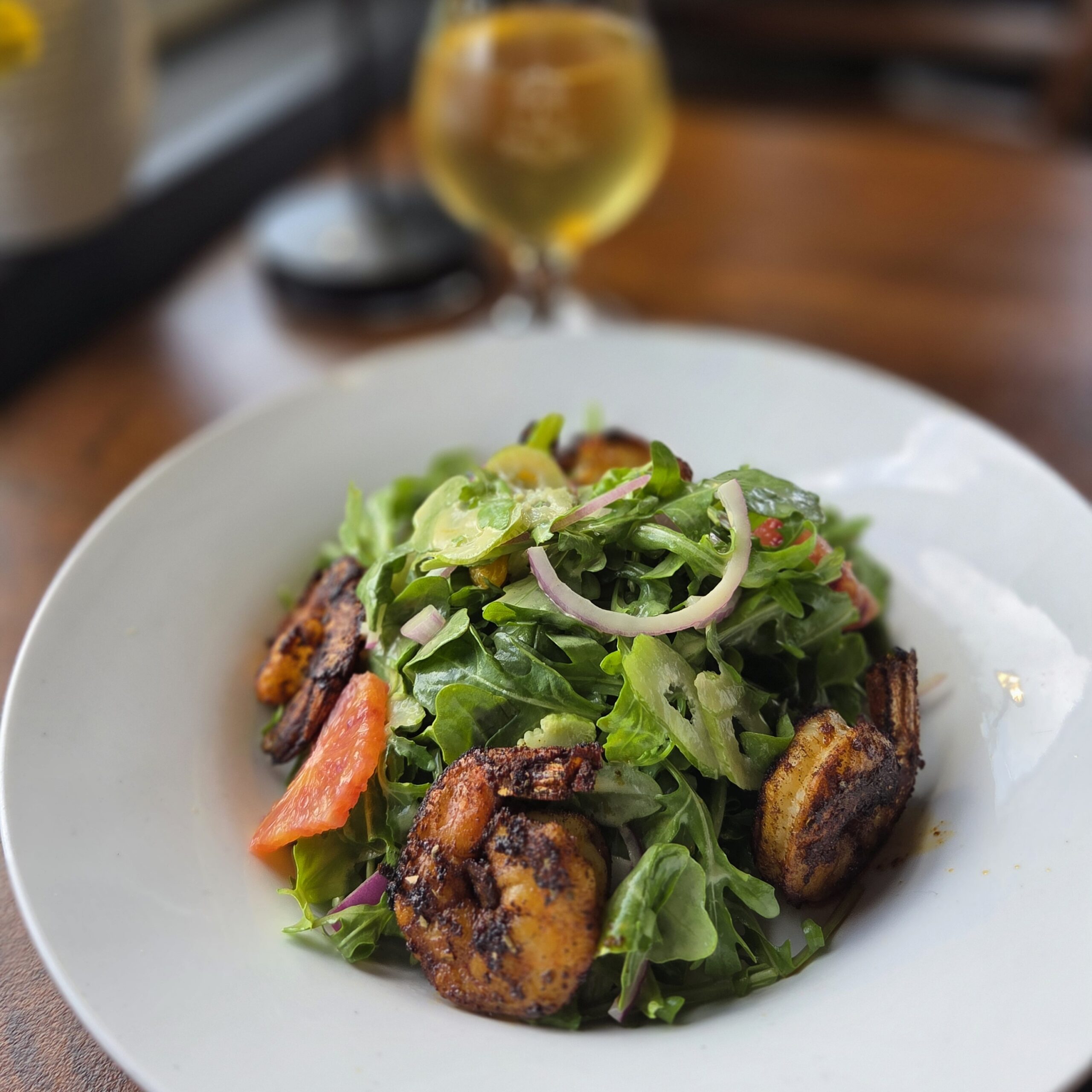 Summer Fennel Salad with Blackened Shrimp