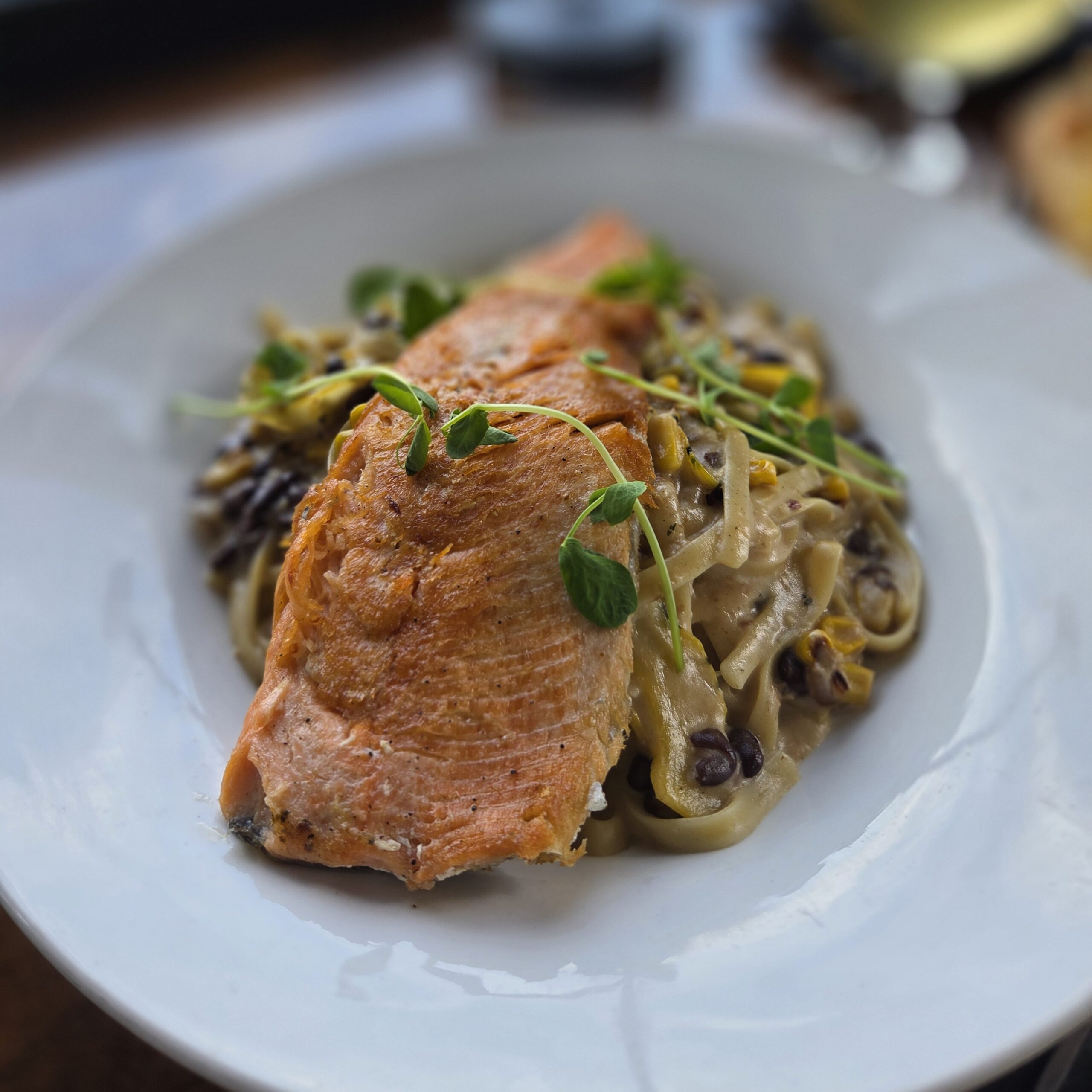 Three Brothers Fettuccine with Rainbow Trout
