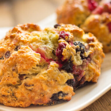 Scones on a plate