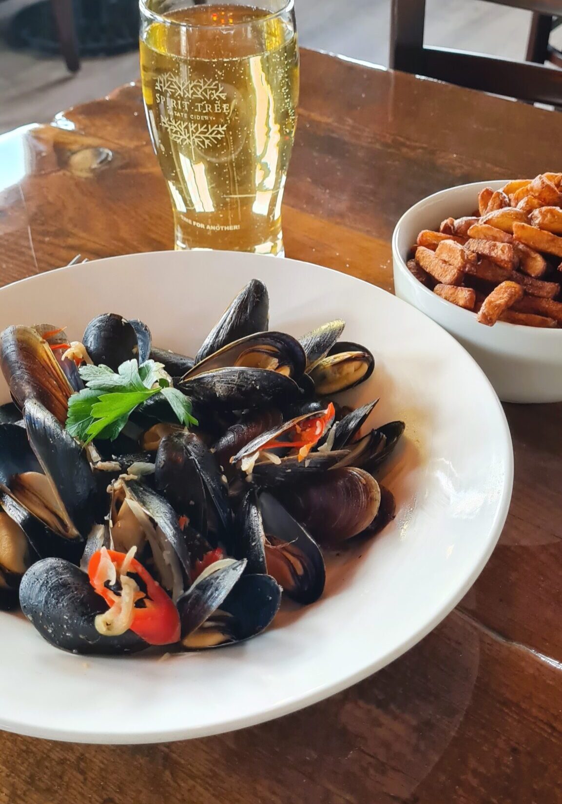 Spirit Tree's Moules and Frites